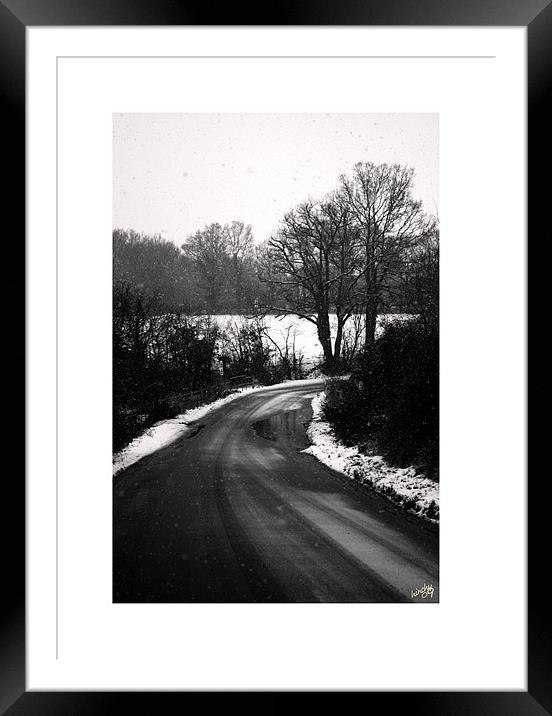 Drive with care Framed Mounted Print by Paul Hinchcliffe