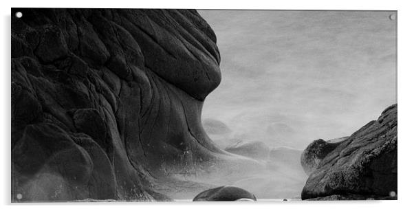 Alien Rock Acrylic by Steve Cowe