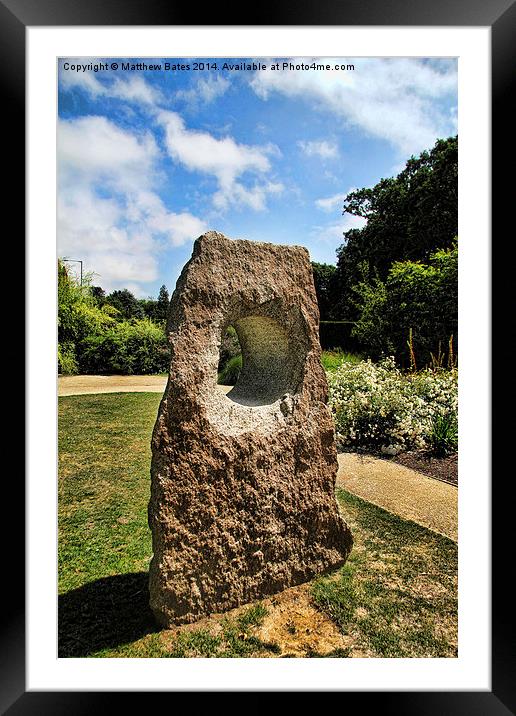 Stone Sculpture Framed Mounted Print by Matthew Bates
