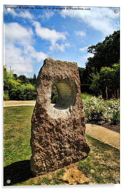 Stone Sculpture Acrylic by Matthew Bates