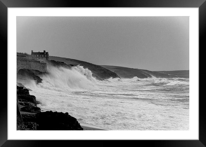 House in the eye of the storm Framed Mounted Print by Steve Cowe