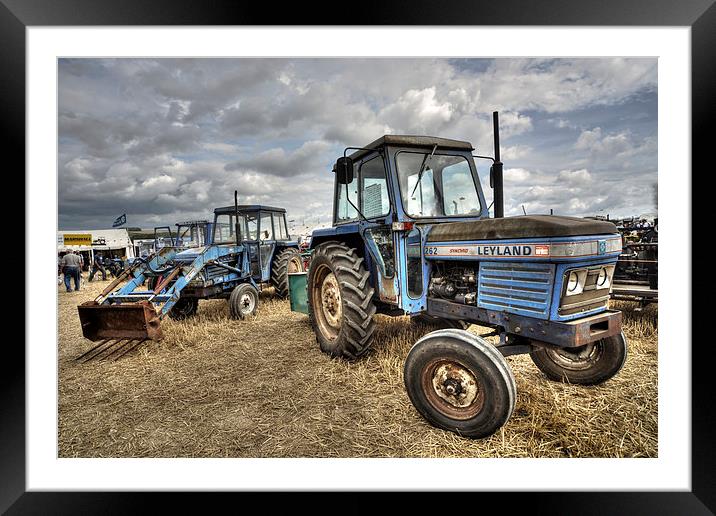 Leyland Tractors Framed Mounted Print by Rob Hawkins