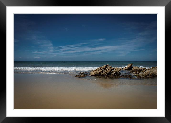The Beach Framed Mounted Print by Sean Wareing