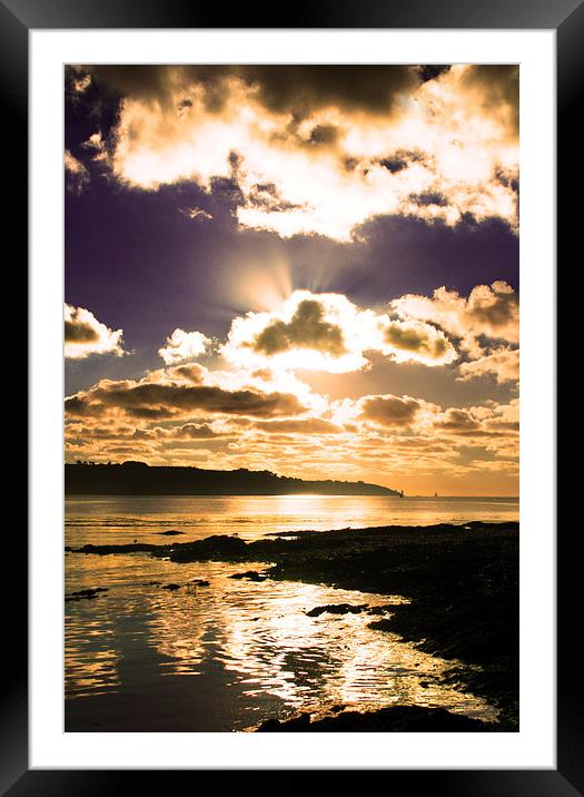 Sunrise over St Mawes Framed Mounted Print by frank martyn