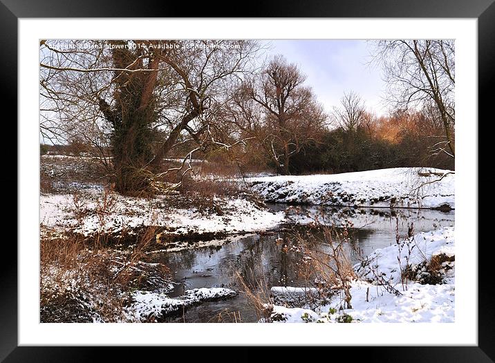 River Pant Braintree and Bocking Essex Framed Mounted Print by Diana Mower