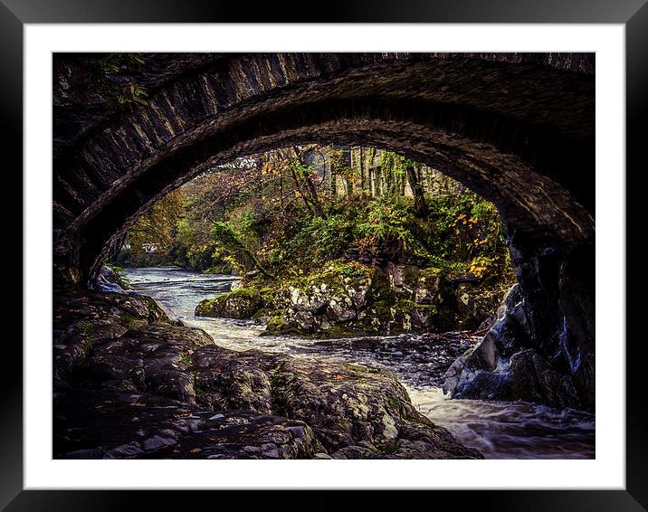 Under the Bridge Framed Mounted Print by Laura Kenny