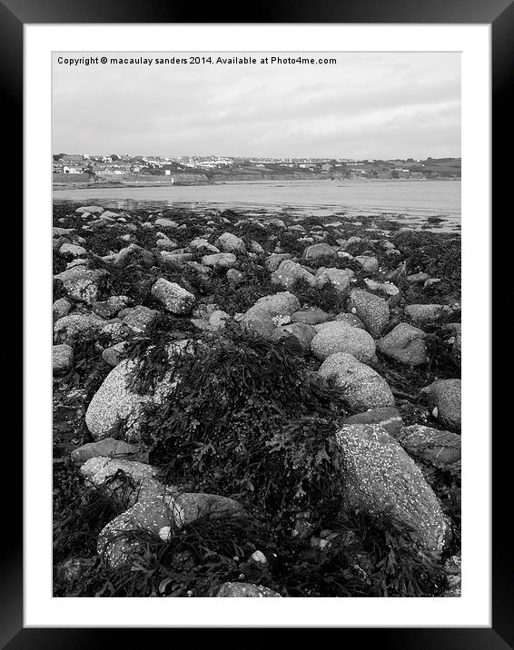 Rocky way Framed Mounted Print by macaulay sanders