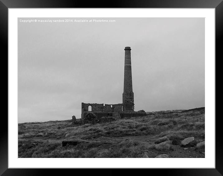 Lonely tower Framed Mounted Print by macaulay sanders