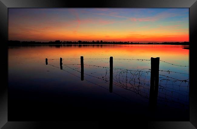 Twighlight Framed Print by Ron Ver