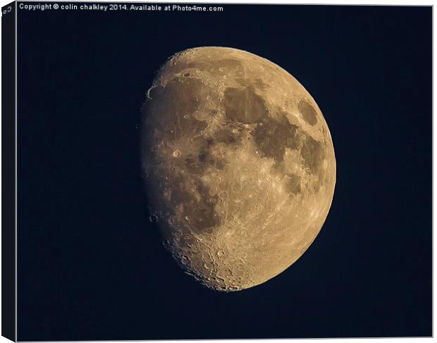 The Moon Canvas Print by colin chalkley
