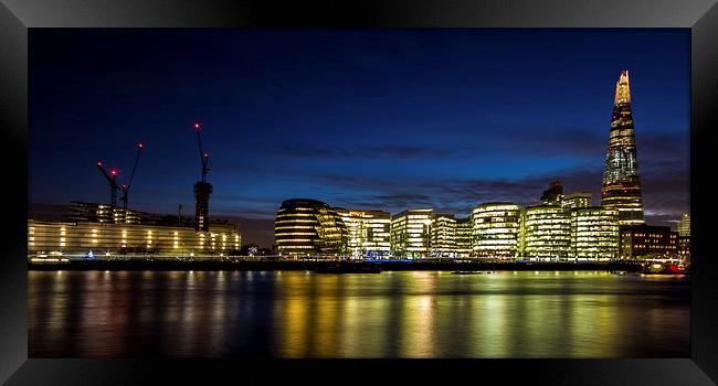 The Shard Panoramic Framed Print by Oxon Images