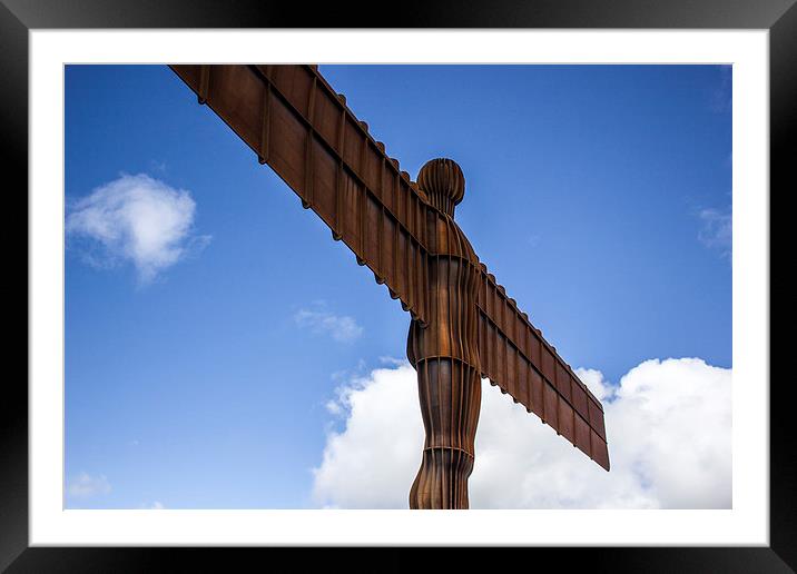 Angel of the North Framed Mounted Print by I Burns