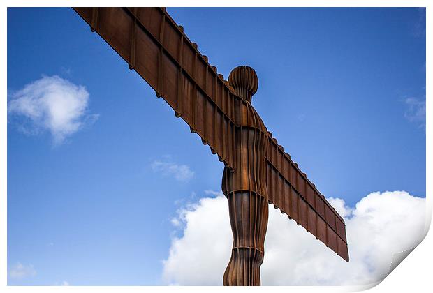 Angel of the North Print by I Burns