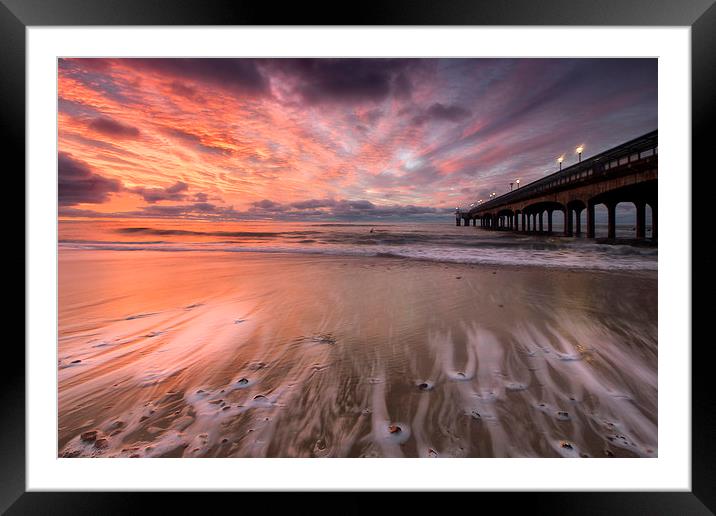 Lone surfer at sunrise Framed Mounted Print by Jennie Franklin