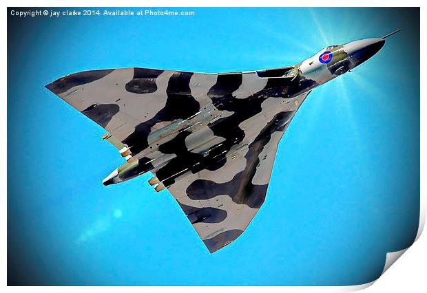 vulcan to the sky Print by jay clarke