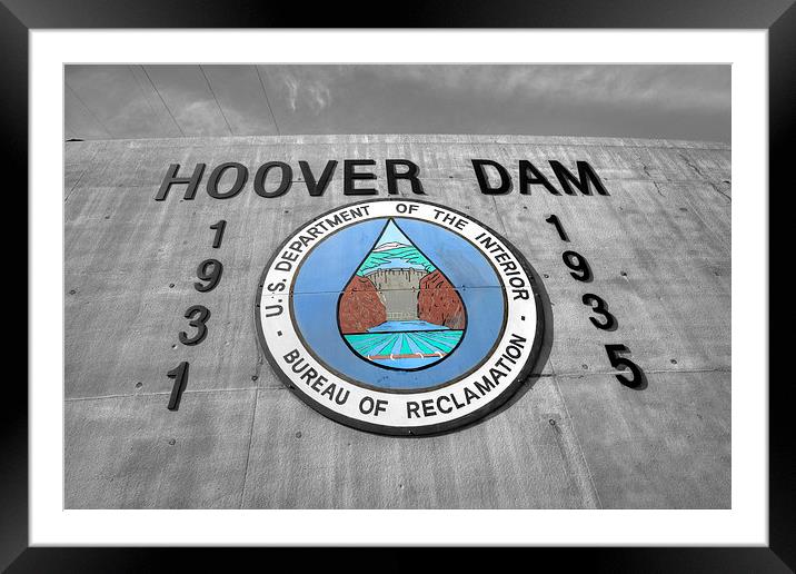 Hoover Logo Framed Mounted Print by Rob Hawkins