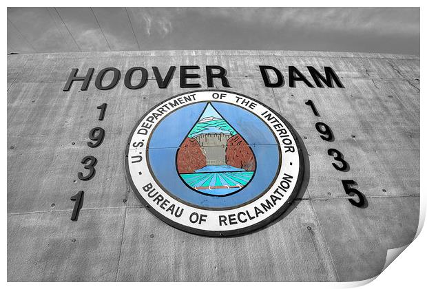 Hoover Logo Print by Rob Hawkins