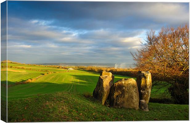Coldrum Stones Canvas Print by James Rowland
