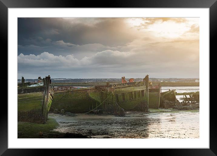 Medway Wrecks Framed Mounted Print by James Rowland