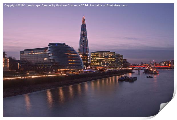 The Shard, London Print by Graham Custance