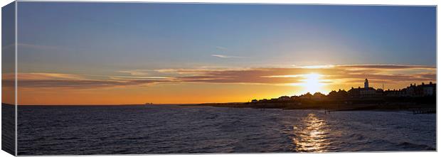 Sunset over Southwold Canvas Print by Bill Simpson