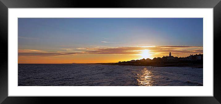 Sunset over Southwold Framed Mounted Print by Bill Simpson