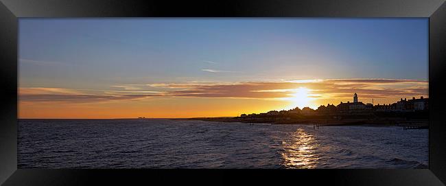 Sunset over Southwold Framed Print by Bill Simpson