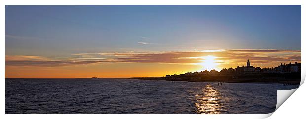 Sunset over Southwold Print by Bill Simpson