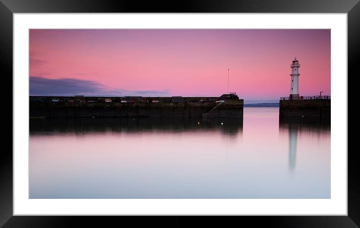 Newhaven harbour sunrise Framed Mounted Print by James Marsden