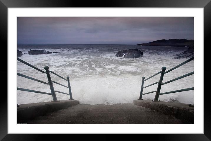 Rotherslade Bay, Gower Framed Mounted Print by Leighton Collins