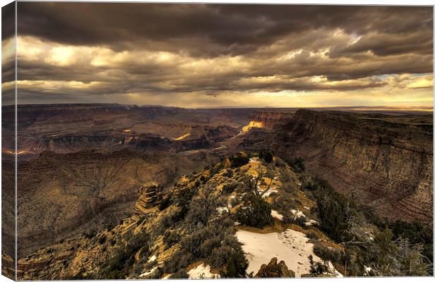 The Eastern Rim of the Grand Canyon Canvas Print by Rob Hawkins