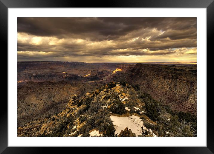 The Eastern Rim of the Grand Canyon Framed Mounted Print by Rob Hawkins