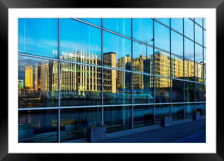 City Reflections Framed Mounted Print by John B Walker LRPS