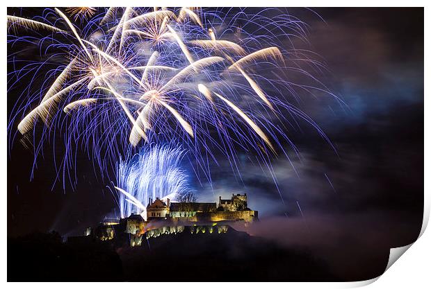 Stirling Castle Celebrations Print by Ian Potter