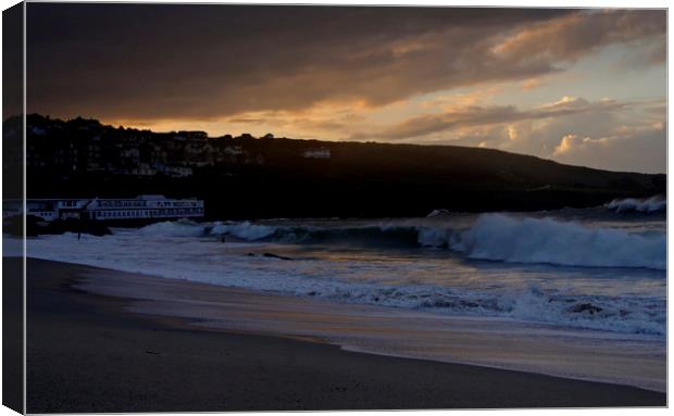 Stormy St Ives Canvas Print by Karl Butler