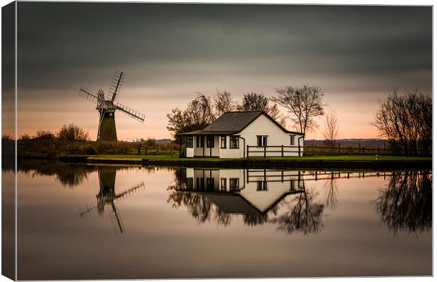 Thurne River Reflection Canvas Print by Gail Sparks
