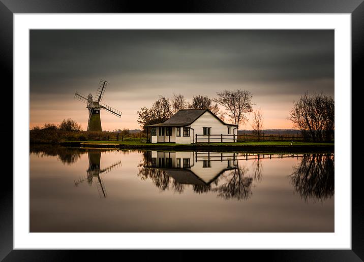 Thurne River Reflection Framed Mounted Print by Gail Sparks