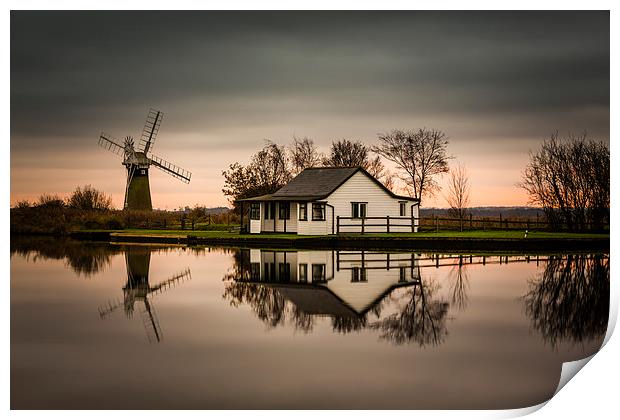 Thurne River Reflection Print by Gail Sparks