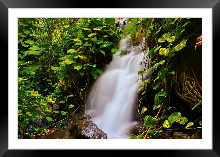 Flowing Silk Framed Mounted Print by Pete White