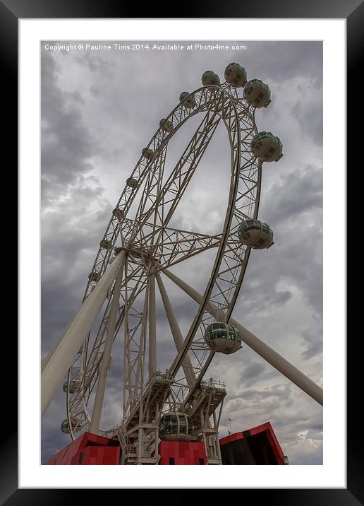 Melbourne Star Observation Point, Melbourne Framed Mounted Print by Pauline Tims