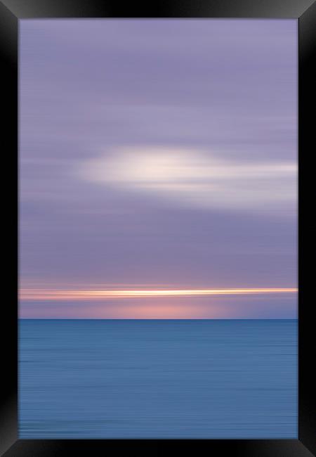 Seascape lines Framed Print by Steve Hughes