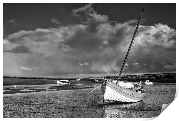 Storm at the Staithe Print by Gail Sparks