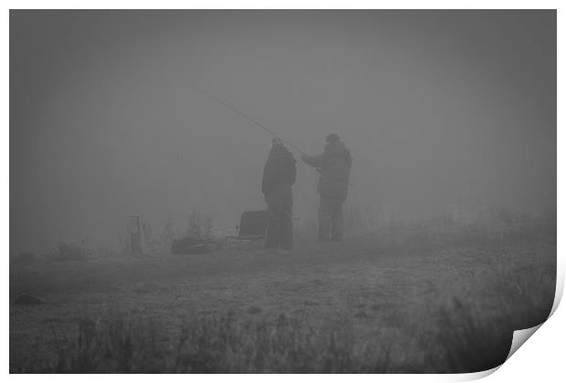 Foggy morning fish Print by Steve Hughes