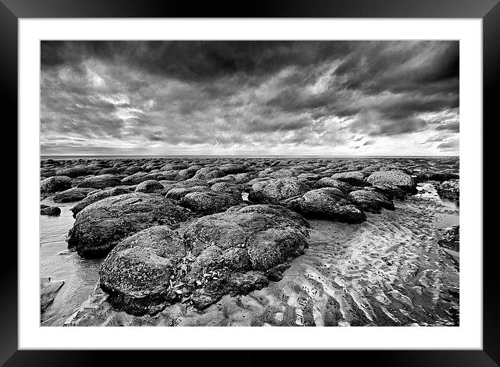 Hunstanton Rocks Framed Mounted Print by Mike Sherman Photog