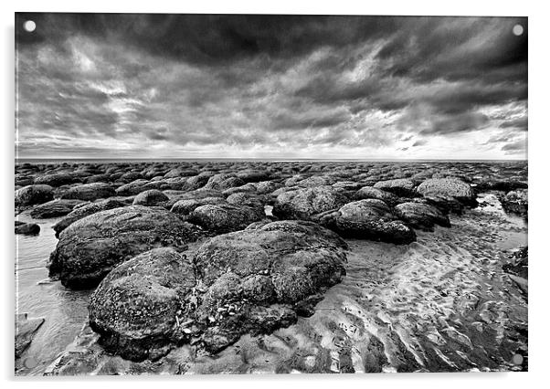 Hunstanton Rocks Acrylic by Mike Sherman Photog