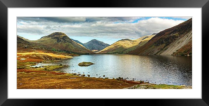 Wastwater In October Framed Mounted Print by Jamie Green