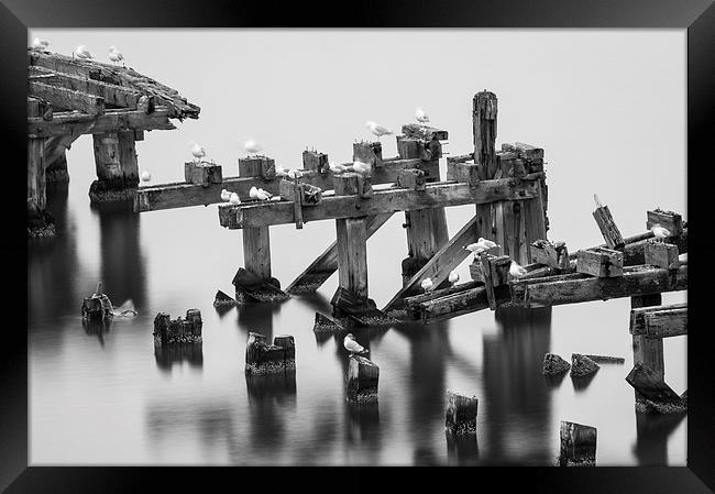 Broken Pier Framed Print by Keith Thorburn EFIAP/b
