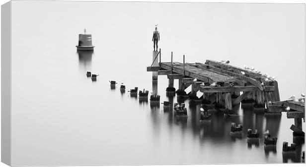 Old Pier Leith Canvas Print by Keith Thorburn EFIAP/b