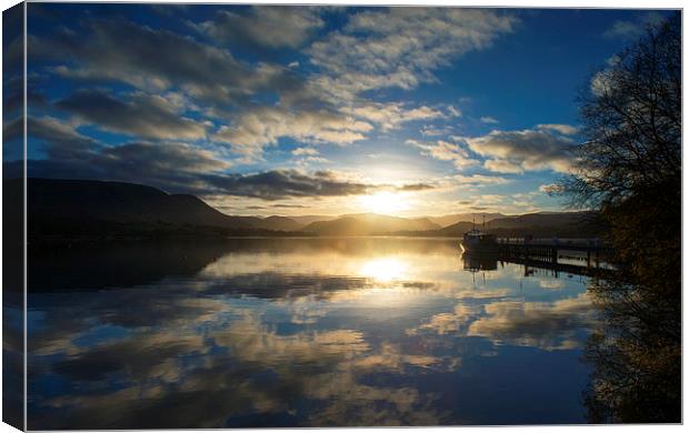 Ullswater Dusk Canvas Print by Tracey Whitefoot
