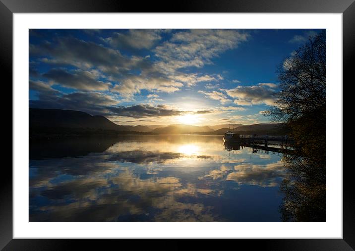 Ullswater Dusk Framed Mounted Print by Tracey Whitefoot